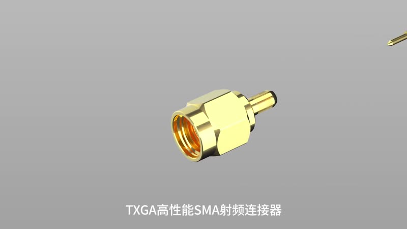 螺母垂直射频连接器